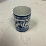 Blue & White Brush Pot