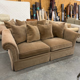 Custom Velvet Sofa As Is