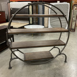 Burnt Alder & Metal Bookcase
