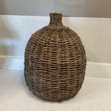 French Antique Wicker Wine Basket