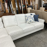 Comfort Design White Sectional Sofa with Pillows