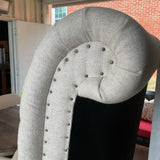 Universal Linen Tufted King Bed