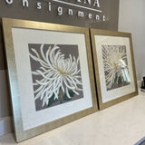 Pair of Glorious White Prints