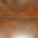 Thomasville Round Table with 8 Chairs and 1 Leaf As Is