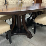 Hickory White Table, 8 Chairs, 1 Leaf