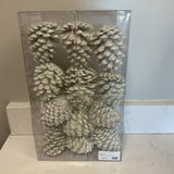 Set of Glittered Pine Cones