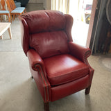 Bradington Young Red Leather Recliner