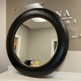 Black Round Mirror
