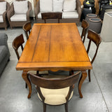 Milling Road "Hildebran Collection" Dining Table w/6 Chairs (FIRM)