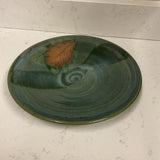 Pottery Green Leaf Plate