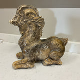 Decorative Mythical Sandstone Horse Statue As Is