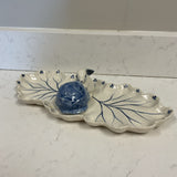 Potting Shed Deham Blue & White Cabbage Dish