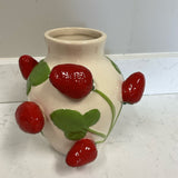 Ceramic Strawberry Vase