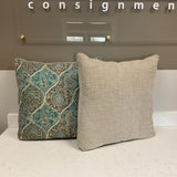 Pair of Blue Paisley Pillows (R)