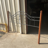 King Headboard with Metal Frame