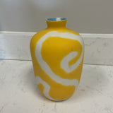 Yellow and White Vase