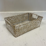 White Washed Basket (47529)