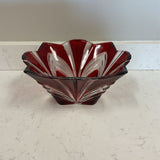 Fifth Avenve Aurora Crystal Red Bowl