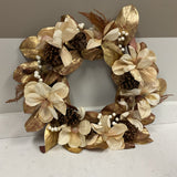 Gold Magnolia Fall Wreath