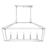 Savoy House Townsend Polished Nickel 5 Light Island Cage Light (R)