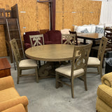 60" Round Table W/ 6 Chairs