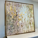 Large Uttermost Gold Raindrops Abstract Art