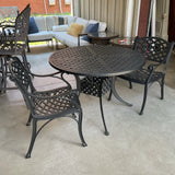 Outdoor Metal Table with 2 Chairs