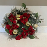 Poinsetta Christmas Wreath