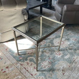 Ethan Allen Heron Glass End Table