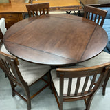 Wood Pub Table w/ 6 Chairs & Magnetic Pads