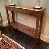 Custom Walnut Live Edge Foyer Table