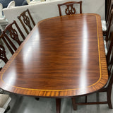 Henkel Harris Table, 8 Chairs, 3 Leaves, Table Pads