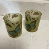 Pair of Butterfly Votive Holders