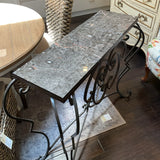 Outdoor Tile Top Metal Console As Is