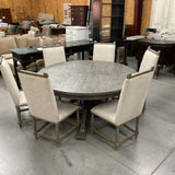 PGT Reclaimed Table with 6 Easterwood Chairs and Butterfly Leaf