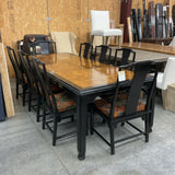 Century Table, 8 Chairs, 2 Leaves