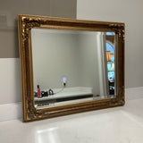 Beveled Gold Frame Mirror