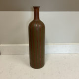 Red & Green Striped Vase