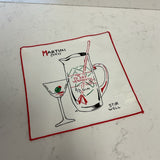 Restoration Hardware Martini Cocktail Napkin