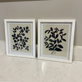 Pair of Vine Leaf Prints