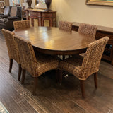 Pottery Barn Benchwright Table, 1 Leaf, 6 Chairs
