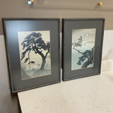 Pair of Oriental Tree Art