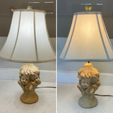 Pair Cherub Lamps by Hayes Parker (R)