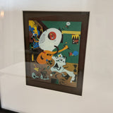 Joan Miro Framed Art Card "Dutch Interior"