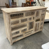 White Wash Wooden Bar