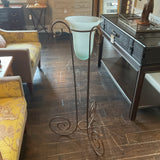 Large Candle Holder with Metal Stand