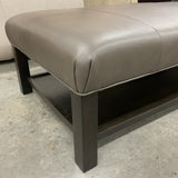 Craftmaster Leather Ottoman
