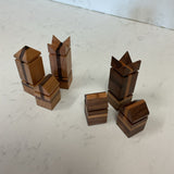 Custom Maple & Walnut Chess Board with Pieces