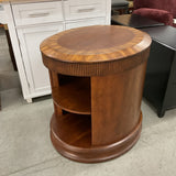 Oval Storage End Table