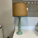 Green Distressed Lamp